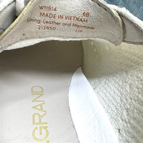 Cole Haan Original Grand Wingtip Womens Oxford White W11514 Size 6 B - Picture 9 of 9